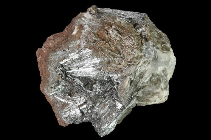 Metallic, Needle-Like Pyrolusite Cystals - Morocco #140995